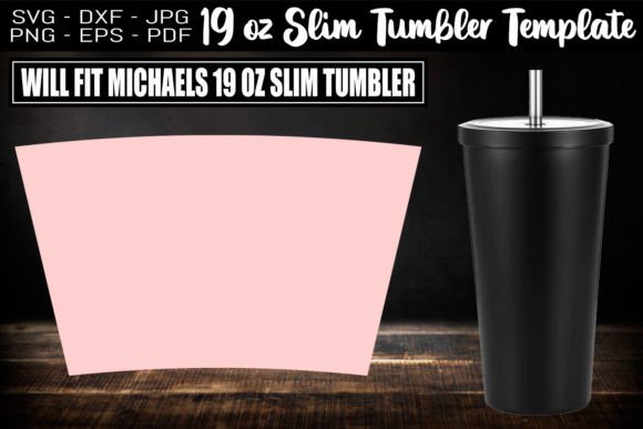 19oz Tumbler Template Full Wrap