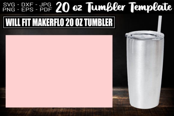 20oz Regular Tumbler Template Full Wrap