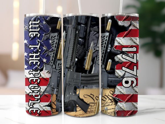 American Flag for Men 20oz Tumbler Wrap
