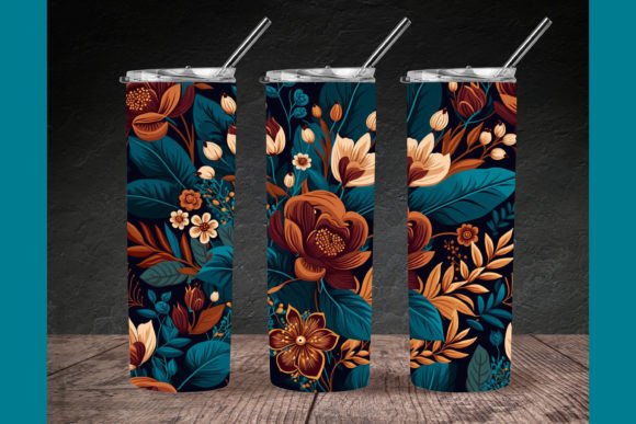 Boho Floral Tumbler Wrap