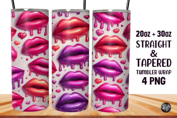 Dripping Lips Valentine Tumbler