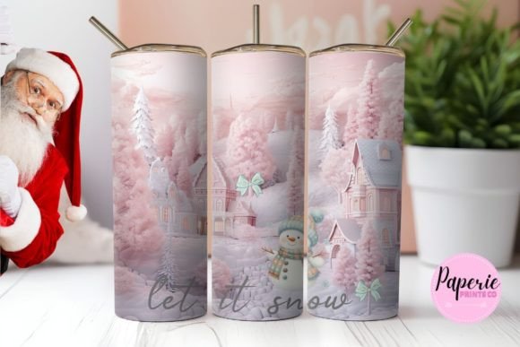 Let It Snow Tumbler PNG