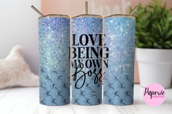 Love Being My Own Boss Tumbler PNG