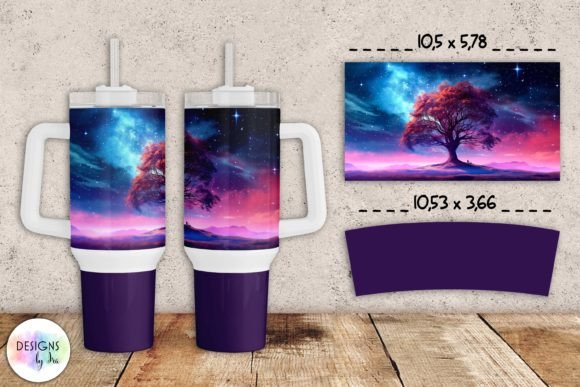 Magical Sky Tumbler Wrap Sublimation