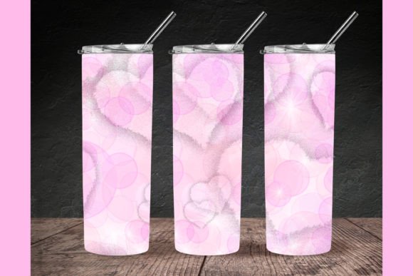 Pink Heart Tumbler Wrap