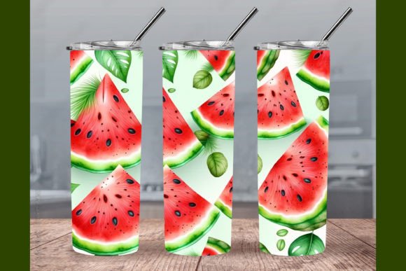 Seamless Watermelon Tumbler Wrap