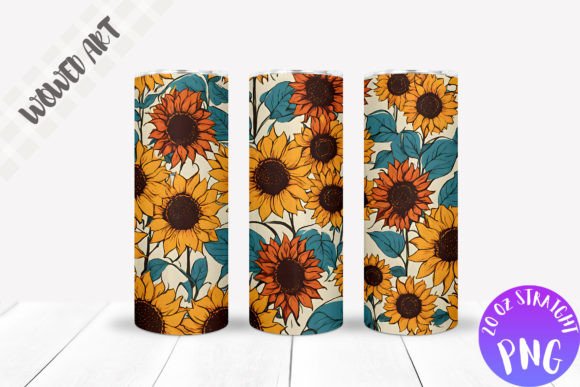 Sunflowers 20oz Skinny Tumbler Wrap