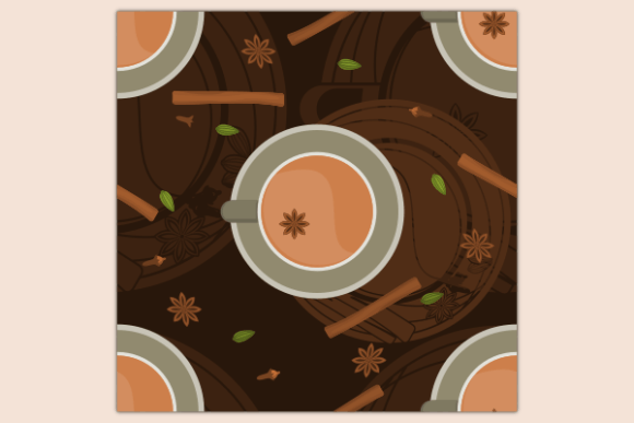 Top View Masala Chai Dark Pattern